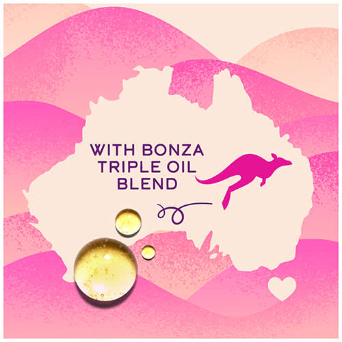 Infographic: Aussie's 3 MINUTE MIRACLE CURLS deep treatment - WITH BONZA TRIPPLE OIL BLEND