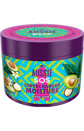 An image of Aussie Supercharged Moisture Hair Mask package