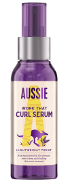 A picture of work that curl serum bottle