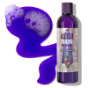 An image of Aussie Blonde Hair Hydration Purple Shampoo and a splatter of purple shampoo in the background