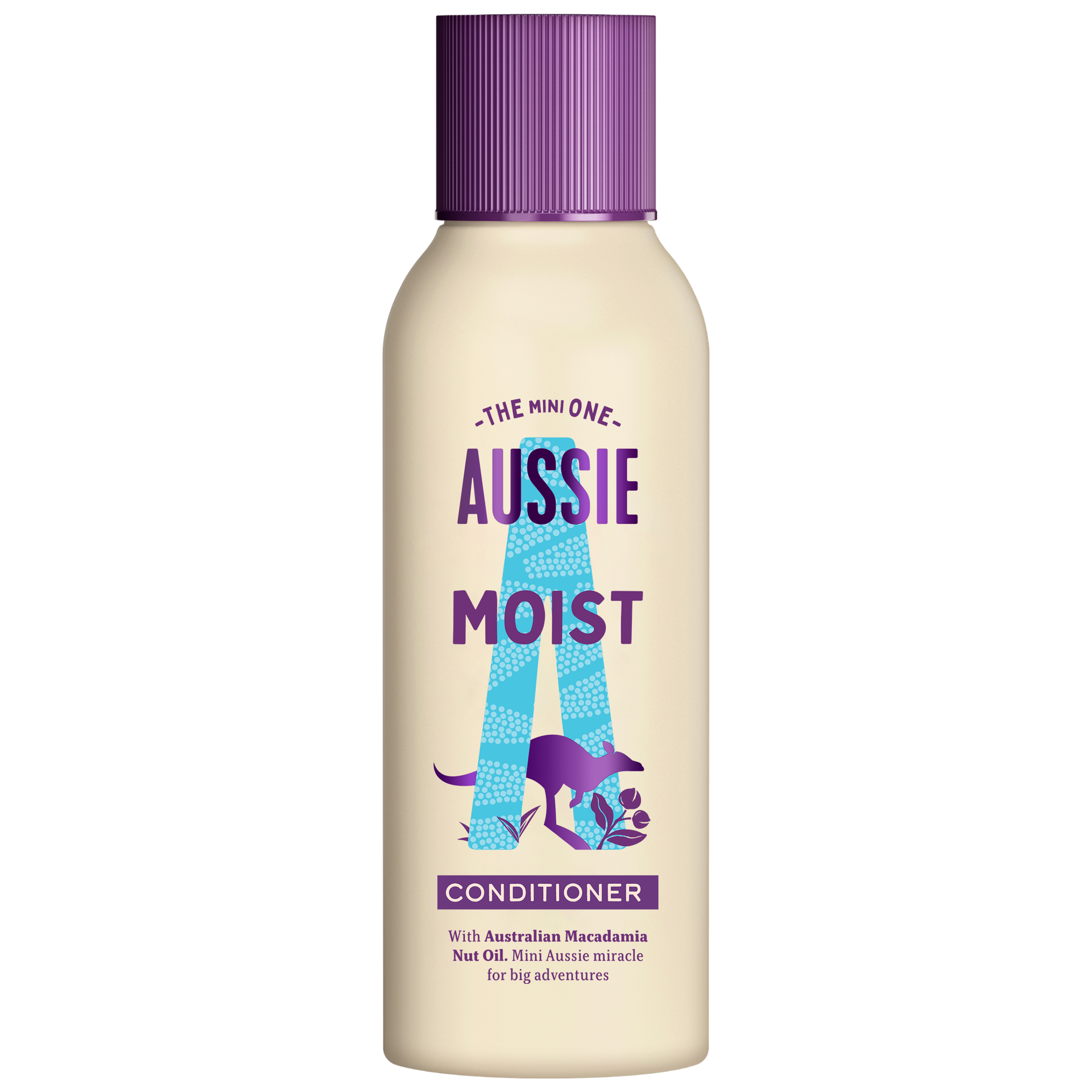 An image of Aussie Miracle Moist Conditioner travel size bottle